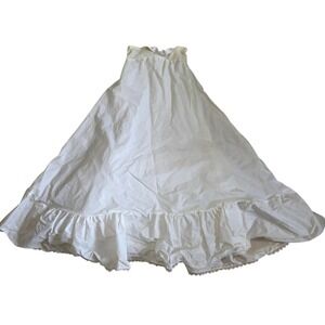 Vintage Malco Modes White 3-Layer Petticoat Slip Crinoline Tulle Netting Size 14